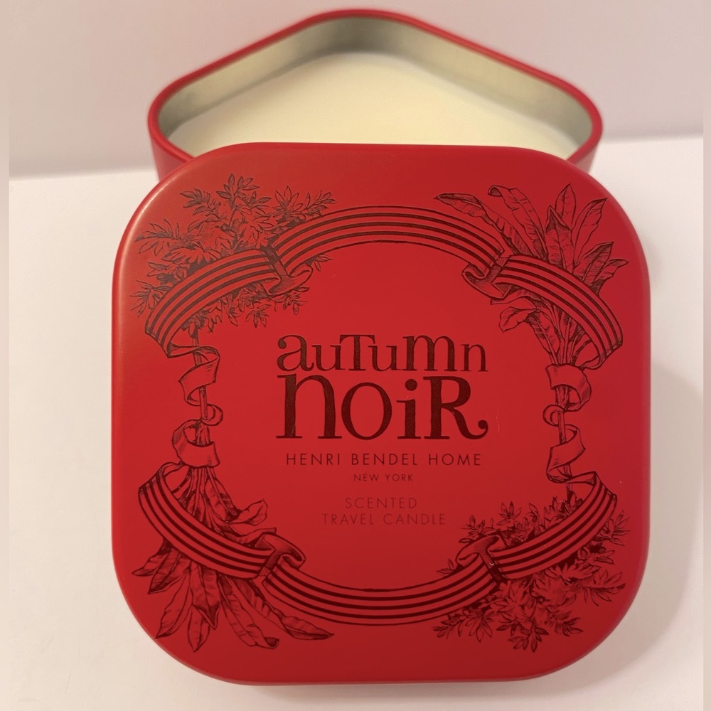 NWT Henri Bendel || Autumn Noir Candle || 4oz Travel Candle Tin